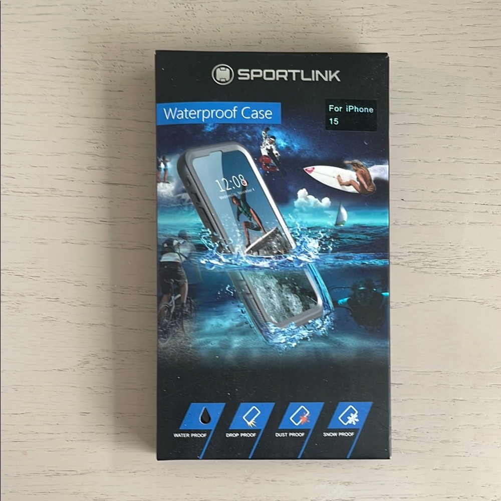 SPORTLINK Waterproof Case for iPhone 15